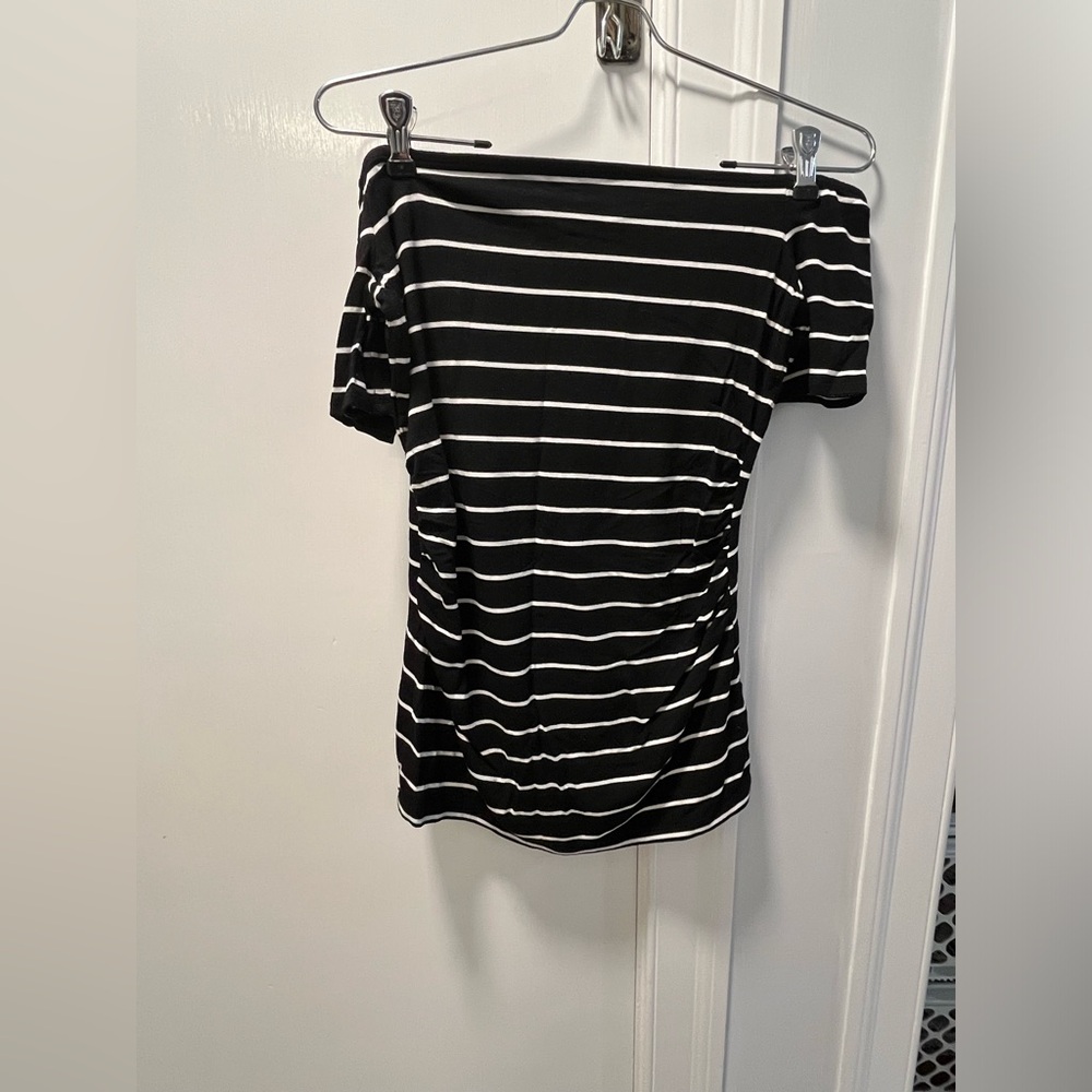 Striped Off The Shoulder Top